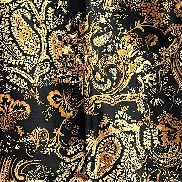 DANA BUCHMAN Gold and black paisley high waisted pants NWT SZ 6 - Picture 12 of 15